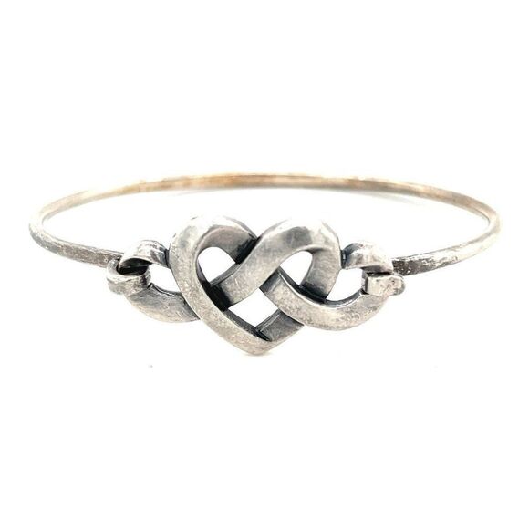James Avery Knot Heart Hook-On Bracelet - Picture 1 of 5